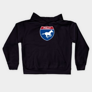 horse on 95 Kids Hoodie